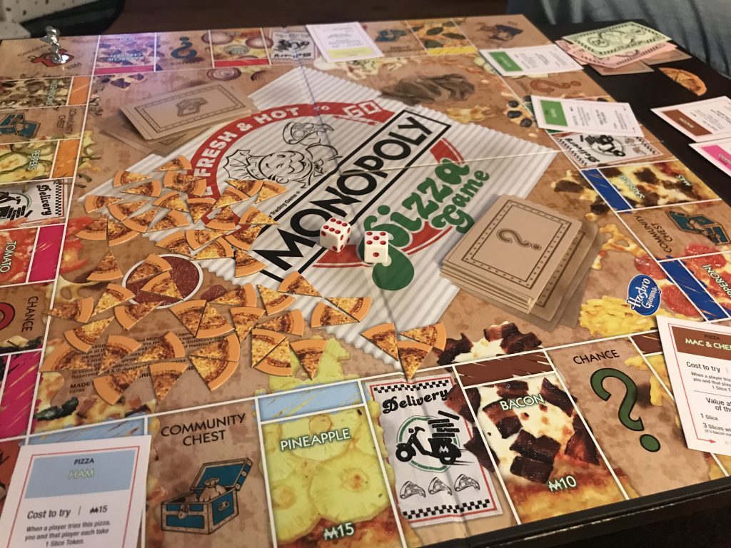 Monopoly® pizza board game w 